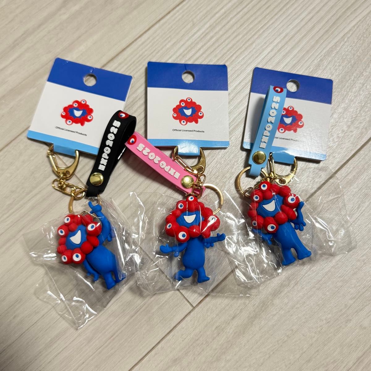 ゆき★ミャクミャクコラボ クリアキーホルダー 3つセット ミャクミャク 立体キーホルダー 3つセット 大阪・関西万博 万博