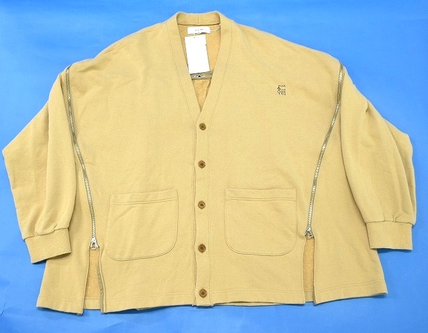 FACETASM ファセッタズム ZIPPER BIG CARDIGAN ジッパー ビッグ