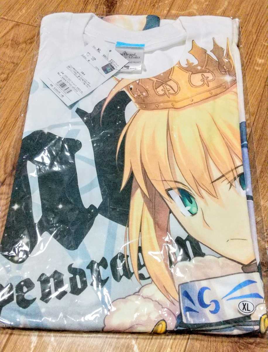 FGO アルトリア・ペンドラゴン フルグラフィックtシャツ 二次元コスパ アニメtシャツ_画像1