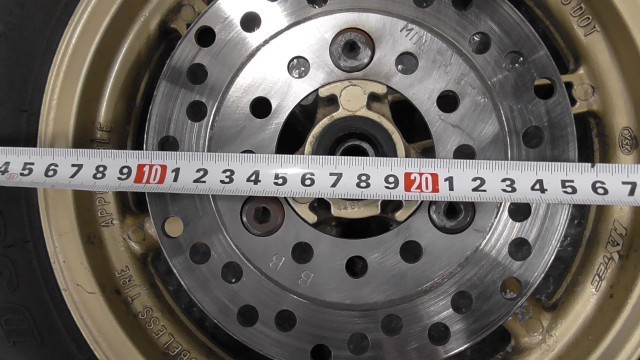 スマートディオZ4 AF57-1102xxx の フロントホイール タイヤ *1576721964 中古の画像4