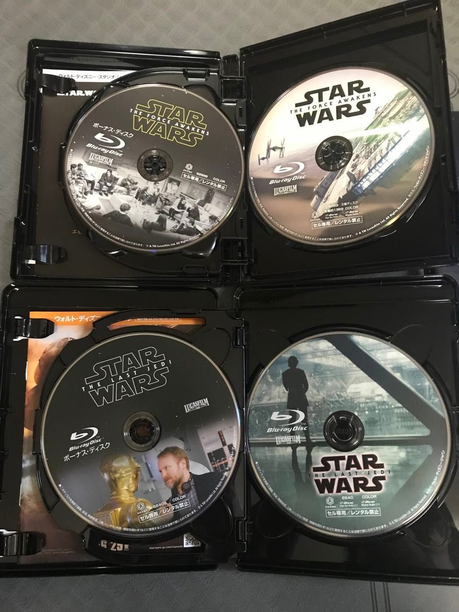 【美品】スターウォーズ EP7.8.9 3作品 Blu-ray 純正ケース 美品】スターウォーズ EP7 8 9 3作品 Blu-ray 純正ケース