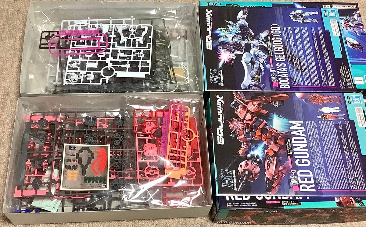 HG ジークアクス ゲルググ セット 未組み立て 未組立 HG 赤いガンダム HG ゲルググ ボカタ機 セット GQuuuuuuX