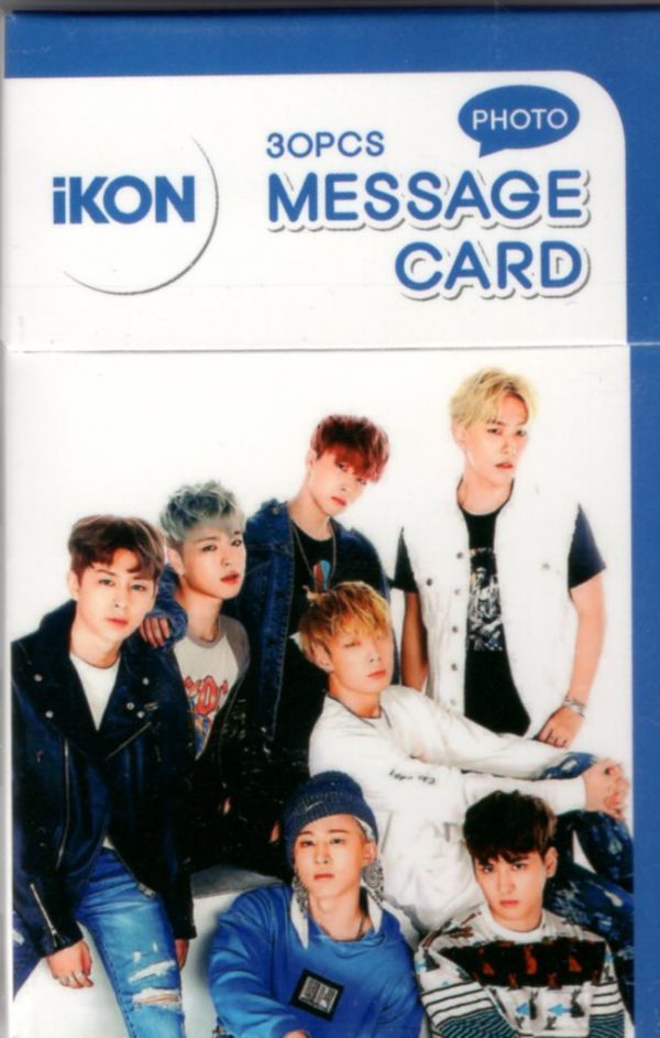 韓国　K-POP ☆iKON アイコン☆メッセージカード　MESSAGE CARD 30PCS　_画像1