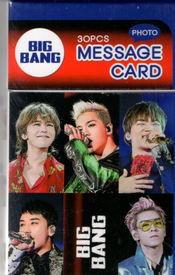  Korea K-POP *BIG BANG bigbang * message card MESSAGE CARD 30PCS