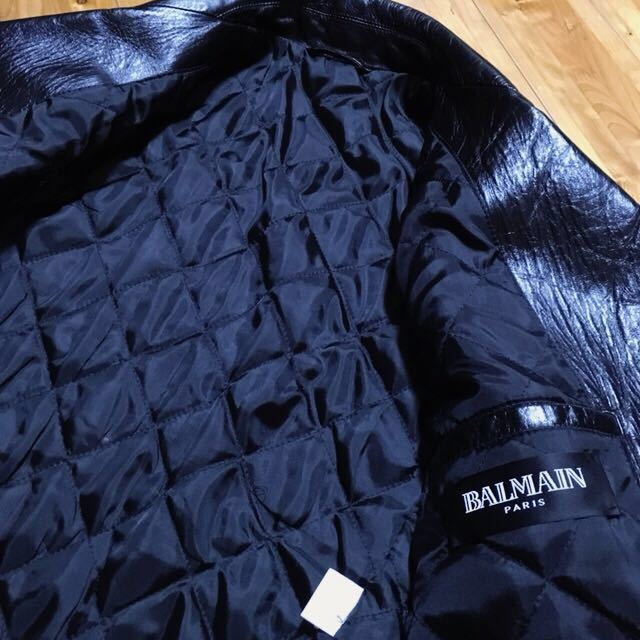 BALMAIN 09AW Leather perfecto レザーパーフェクト ライダース ブルゾン_画像5