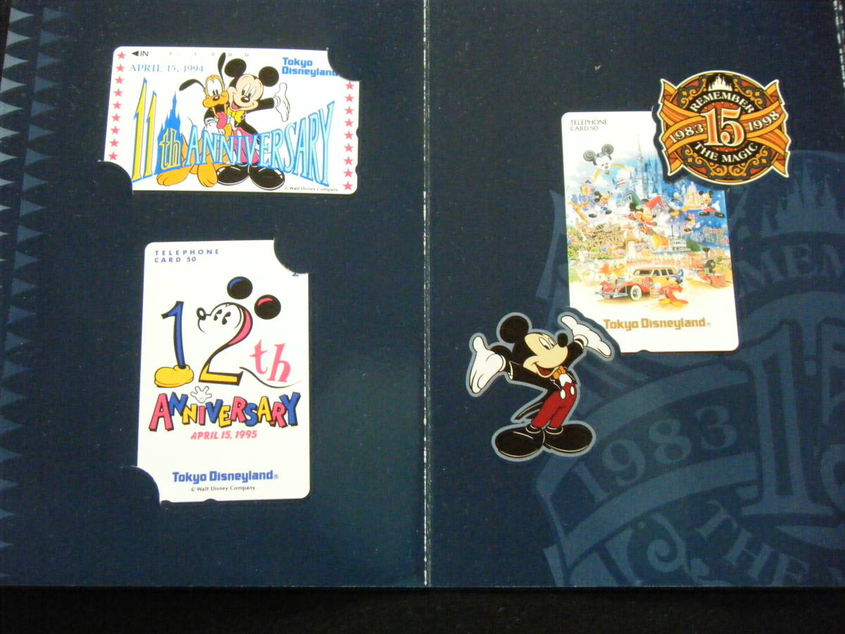 TDL 東京ディズニーランド 15th REMEMBER THE MAGIC 1983-1998 テレカセット (Tokyo Disneyland)_画像2