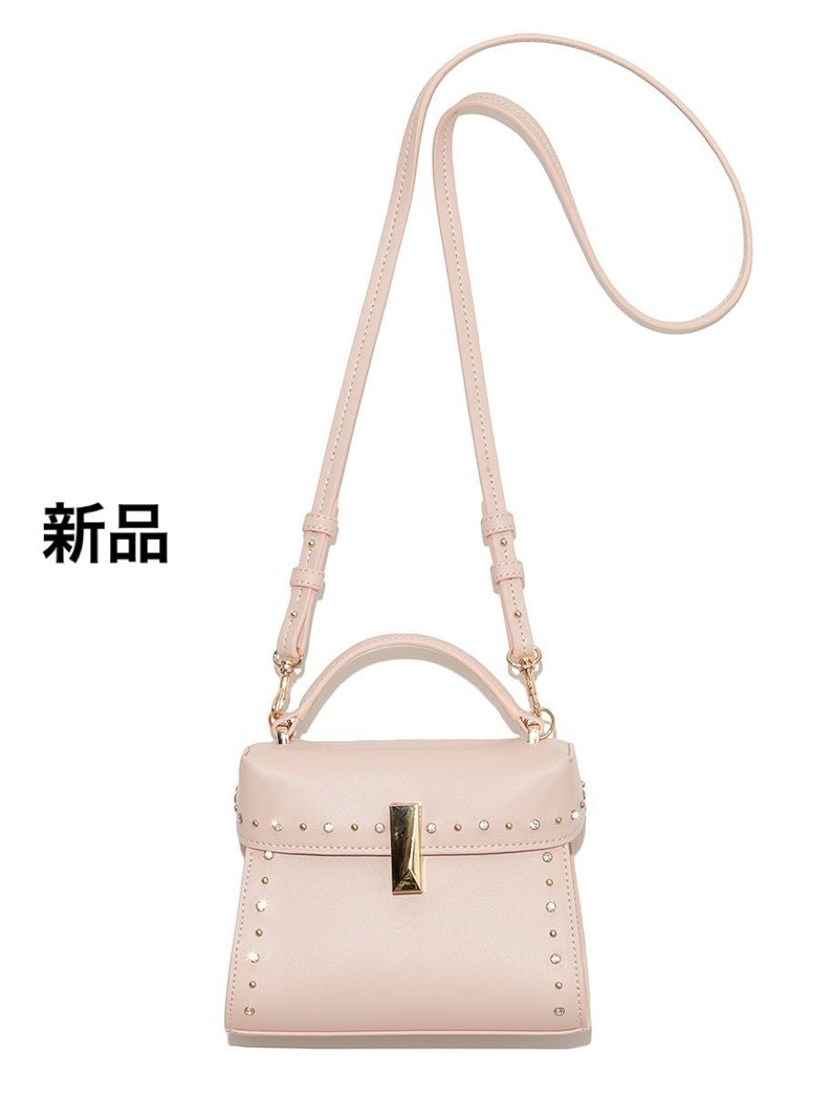 CELFORD ビジュースタッズポシェット ピンク 新品 CELFORD セルフォード ビジュースタッズポシェット LPNK