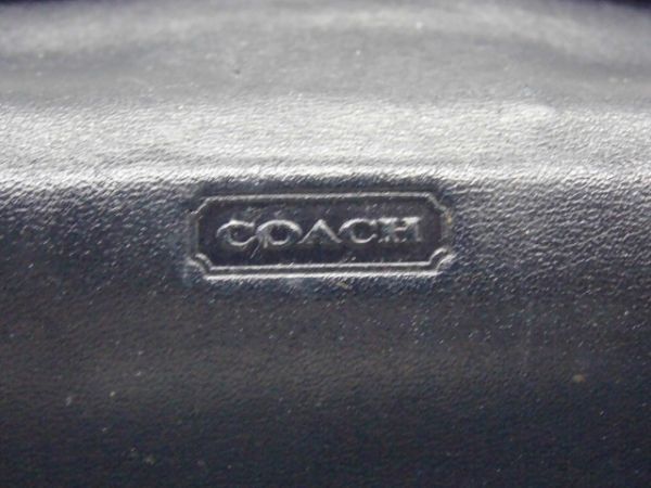 SA4-10 コーチ COACH 長財布 レザー ブルー スナップボタン 小銭入れ カード入れ_画像5