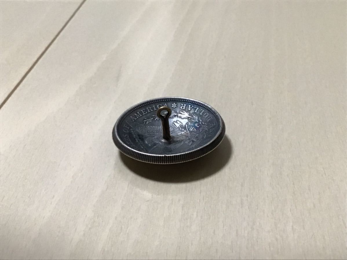  индеец ювелирные изделия Conti . кнопка модель работа с кожей Morgan dala-1 доллар USA 37mm кнопка 1921 монета детали 