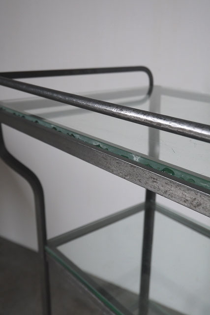  antique polish processing medical rack [ogrs-06] inspection America / medical glass shelves specification / store display furniture / interior furniture 