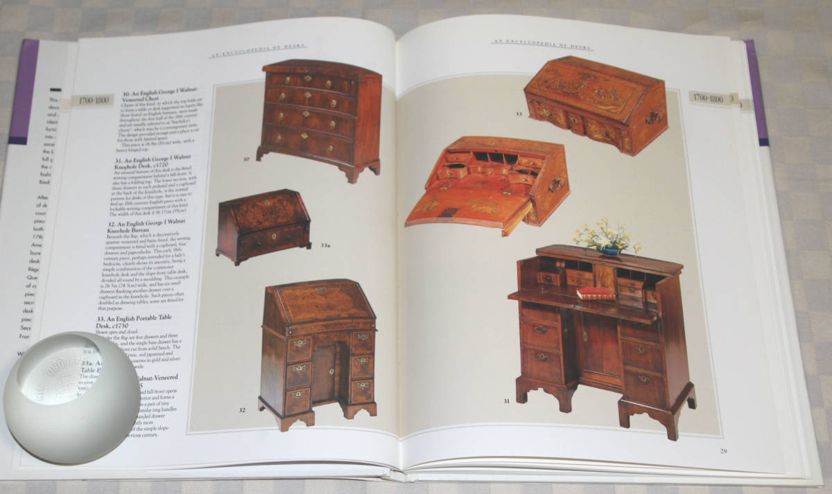 洋書　An Encyclopedia of Desks　机の事典　1988年　 中古本　　インテリア_画像4