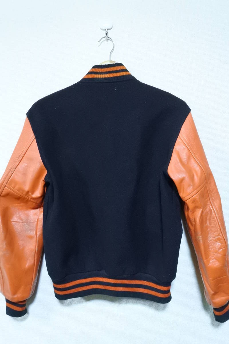 Yahoo!オークション - 60's-70's BUTWIN 袖革スタジャン レザー Yahoo!オークション - 60's-70's BUTWIN 袖革スタジャン レザー