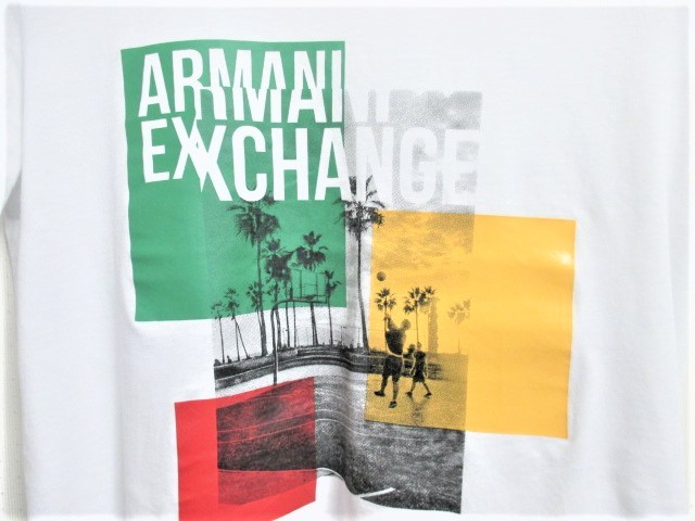 ☆ARMANI EXCHANGE アルマーニ エクスチェンジ ボックスロゴ プリントTシャツ 半袖/メンズ/S_画像4