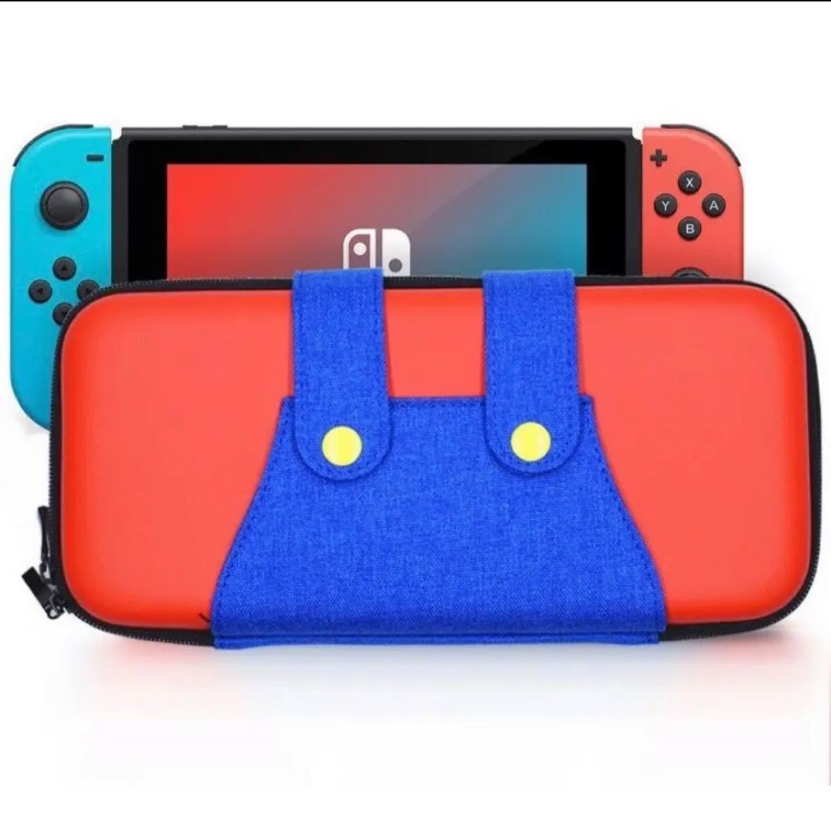 Paypayフリマ Nintendo Switch 任天堂スイッチ 専用 マリオ風カバー 赤青