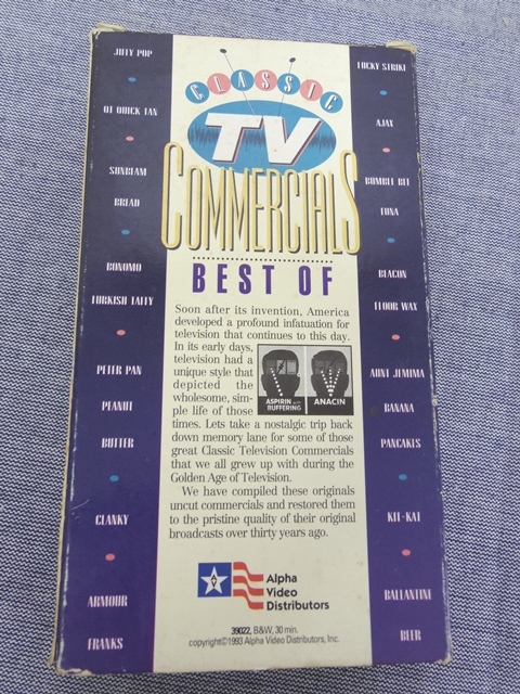 < used VHS> [CLASSIC COMMERCIALS]BEST OF TV COMMERCIALS OF THE 50\'s&60\'s [VHS-VIDEO]