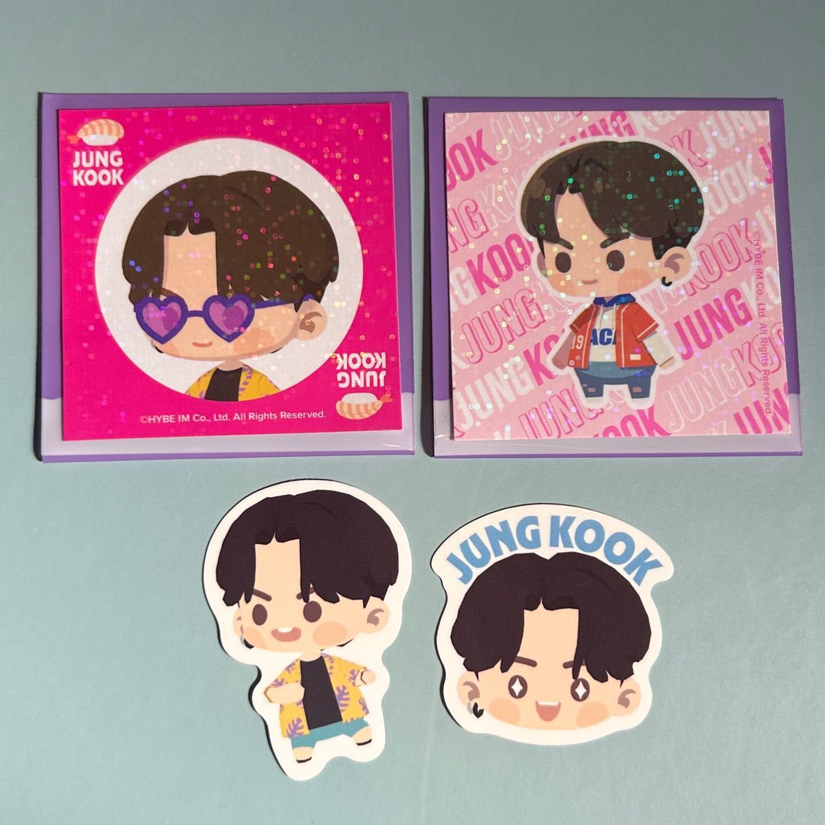 BTS ジョングク ジミンイゲマジャ クリアファイル ステッカー BTS ジョングク ジミンイゲマジャ クリアファイル ステッカー