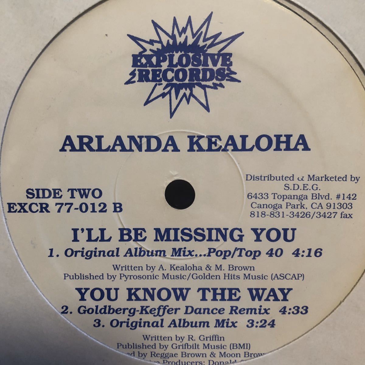 【12”】Arlanda Kealoha - I'll Be Missing Youの画像2