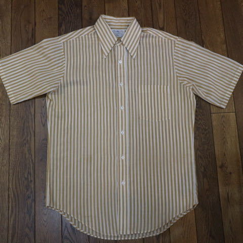 60s~ Penneys TOWNCRAFT ボタンダウンシャツ ストライプ PENN-PREST 半袖 ペニーズ タウンクラフト ヴィンテージ