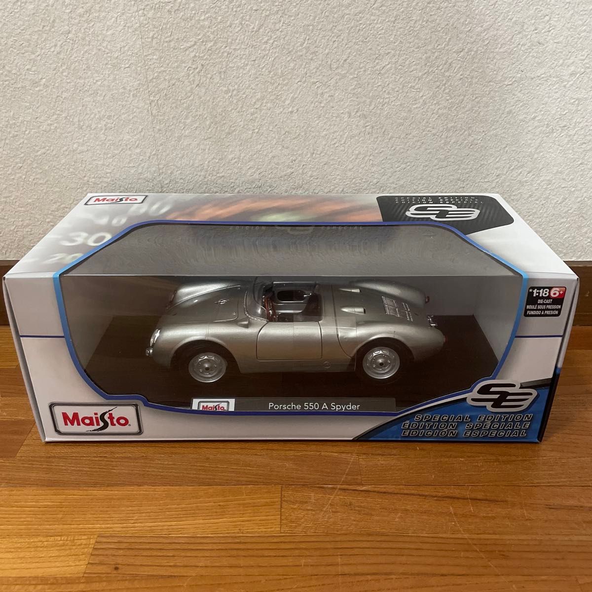 新品未開封】 Maisto 1/18 Porsche 550 A Spyder マイスト