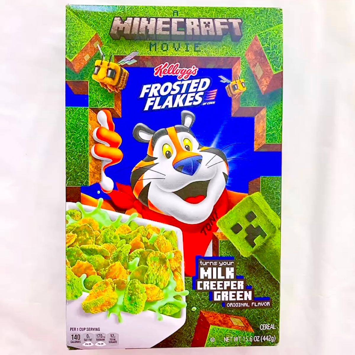 アメリカ 限定★日本未発売 ケロッグ Minecraft マインクラフト シリアル 特大 マイクラ 輸入 お菓子 コーンフレーク