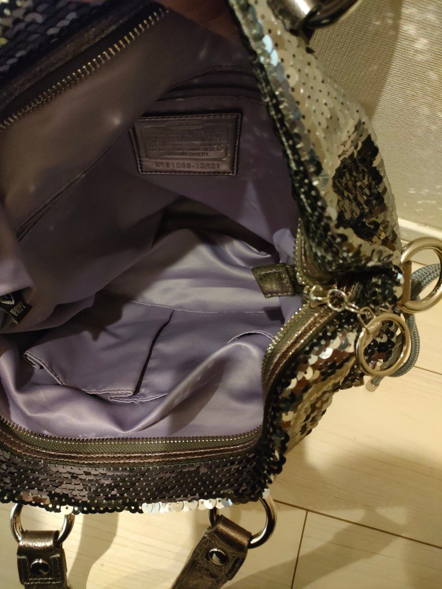 COACH コーチトートバッグポピーシークインスポットライトトート 稀少COACH コーチトートバッグポピーシークインスポットライト