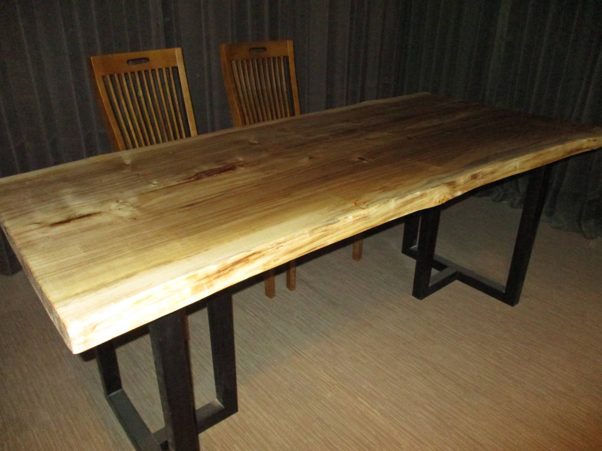 Ｓー031■ポプラ　豪華　テーブル　板　　ローテーブル 　ダイニング　 カウンター　 座卓 天板 　無垢　一枚板　_画像8