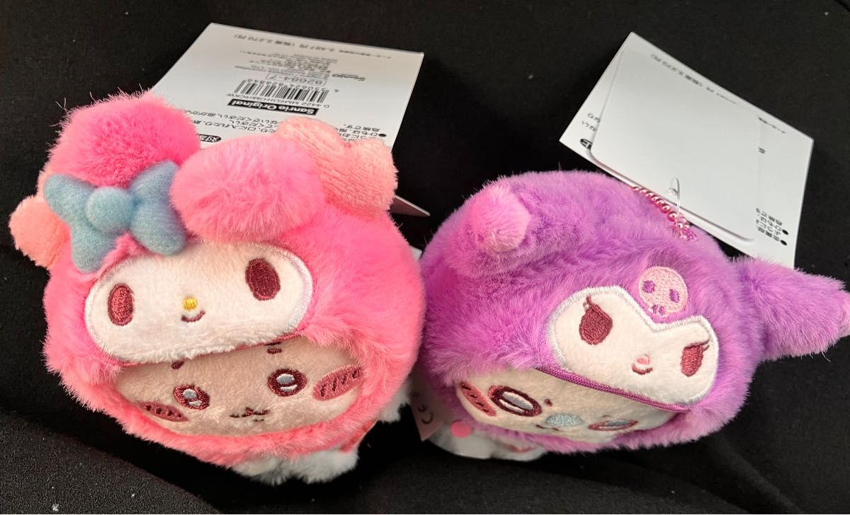 ちいかわ サンリオ マスコットホルダー モモンガ×クロミ カニ×マイメロディ ちいかわ サンリオ マスコット ホルダー カニちゃん マイ