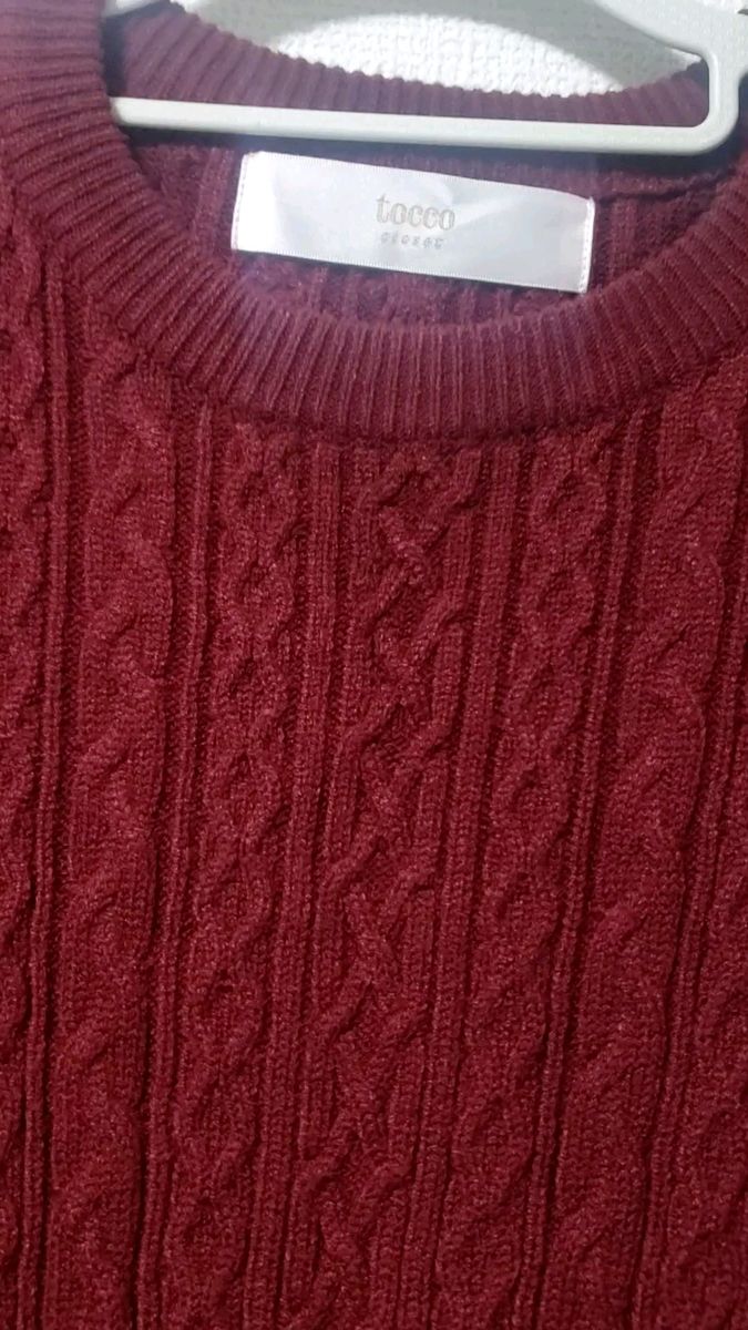 tocco closet ニットワンピース ボルドー