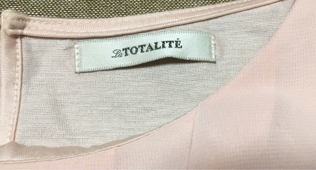 【美品】LA TOTALITE ラトータリテ カットソーブラウス ピンク