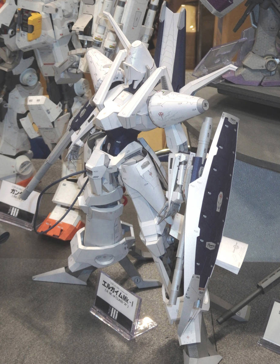 1/60 エルガイム ペーパークラフト ver.Hi C3 AFA TOKYO キャラホビ 永野護 重戦機エルガイム 大スケール _画像2