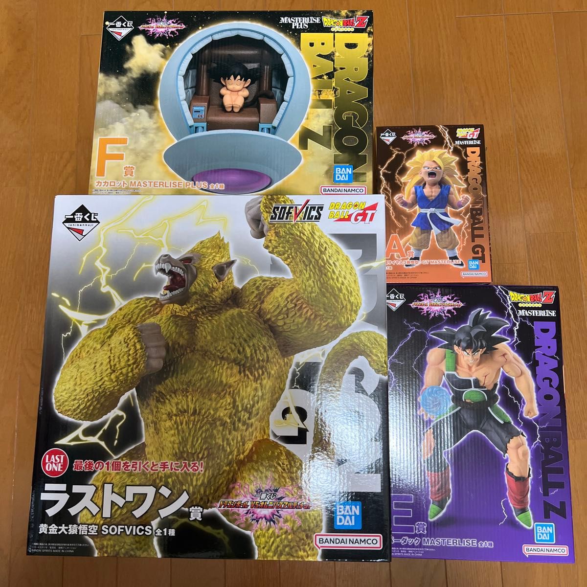 ドラゴンボール 一番くじ 黄金大猿 カカロット バーダック 超サイヤ人3孫悟空 ドラゴンボール 一番くじ 黄金大猿 カカロット バーダック 超