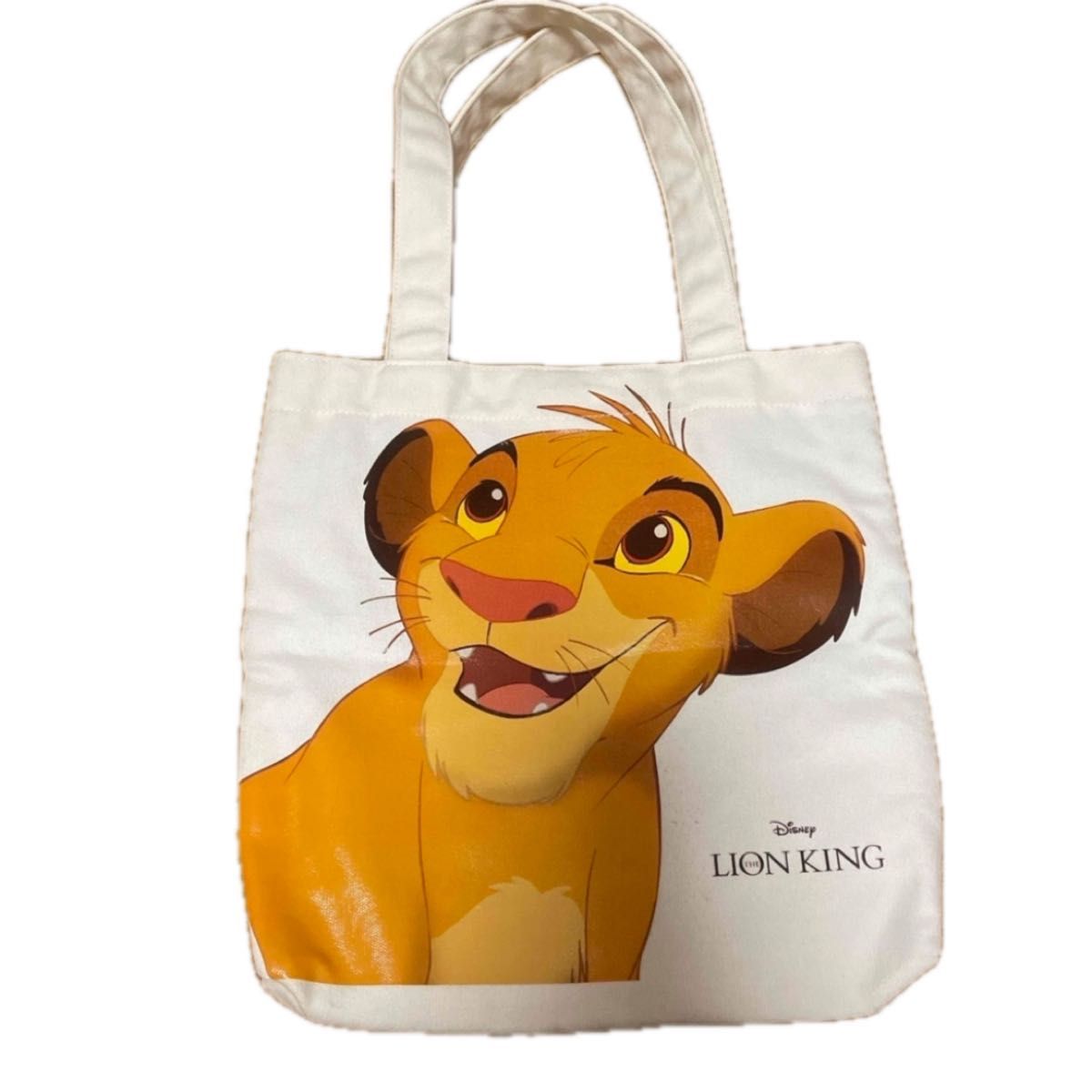【Disney】チャック付き ライオンキング シンバ トートバッグ ライオンキング トートバッグ シンバ スカー ディズニー disney