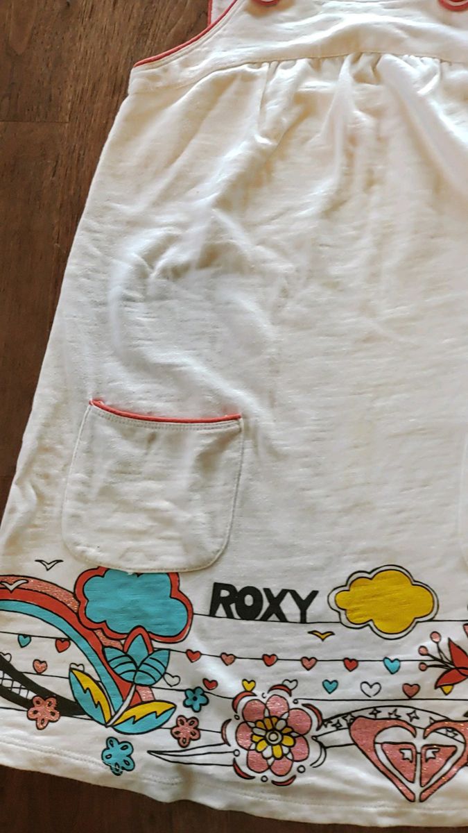 ROXY ロキシー 120サイズ キッズ ノースリーブワンピース 白