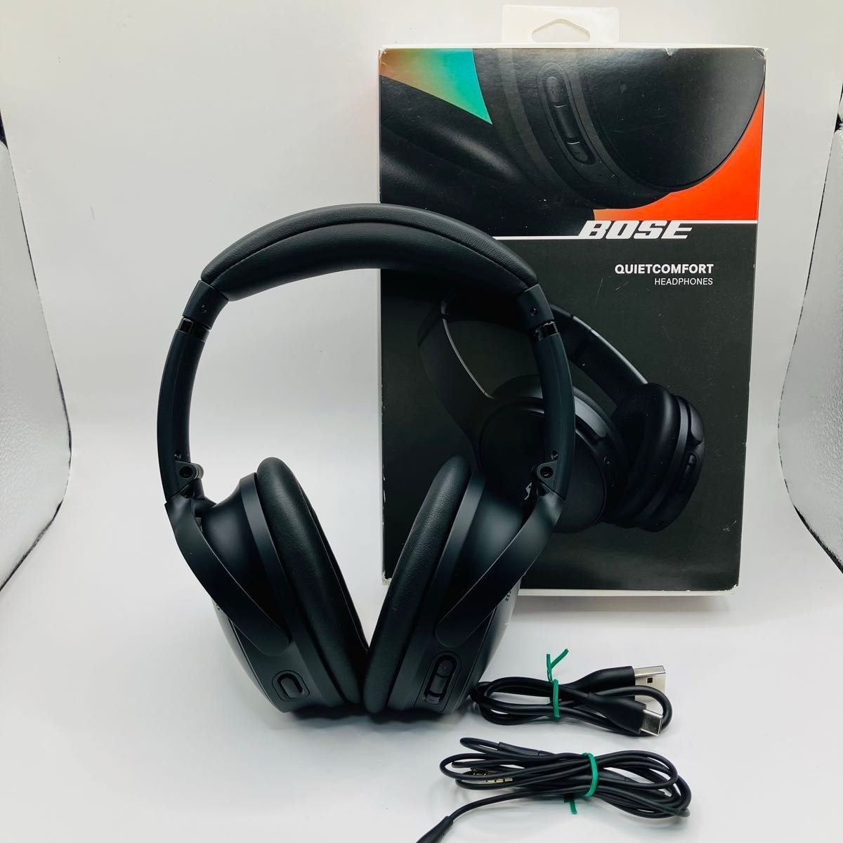 Bose ワイヤレスヘッドセット ブラック おまけつき 美品 BOSE QuietComfort ワイヤレスヘッドホン ブラック ボーズ