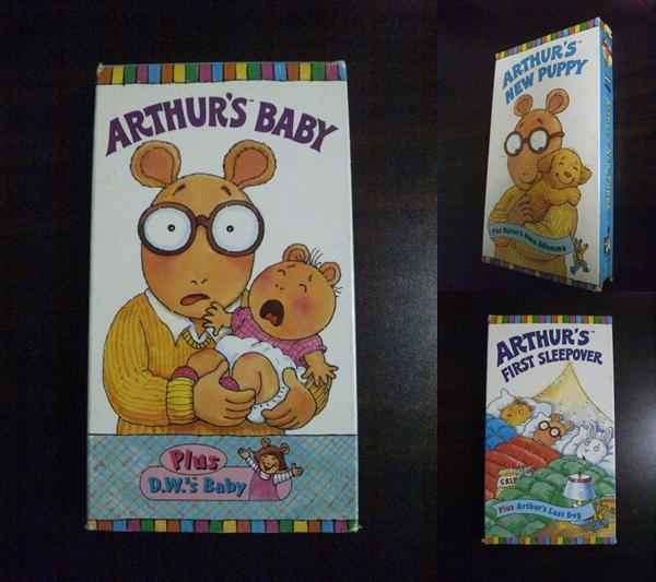 [VHS] ARTHUR\'S 3 шт. комплект BABY NEW PUPPY FIRST SLEEPOVER
