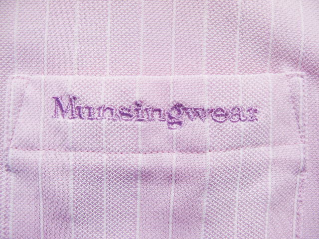 美品 マンシングウェア Munsingwear ボタンダウン 半袖ポロシャツ Mサイズ 　　_画像6