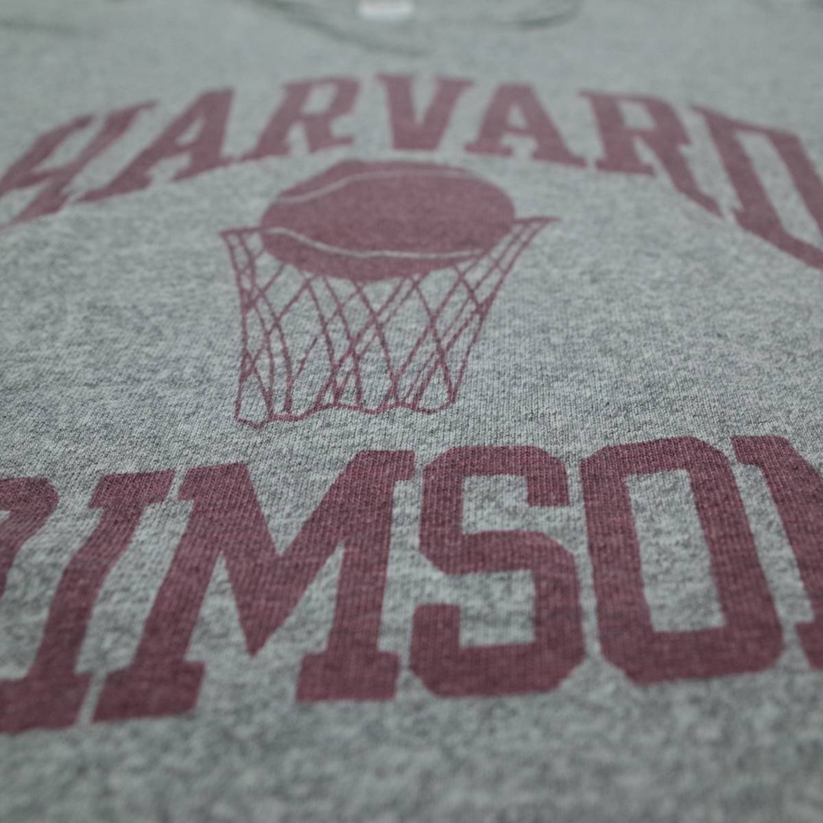 送料無料 champion 88/12 染み込み HARVARD CRIMSON USA製 M 杢グレー コットン/レーヨン チャンピオン Tシャツ_画像8