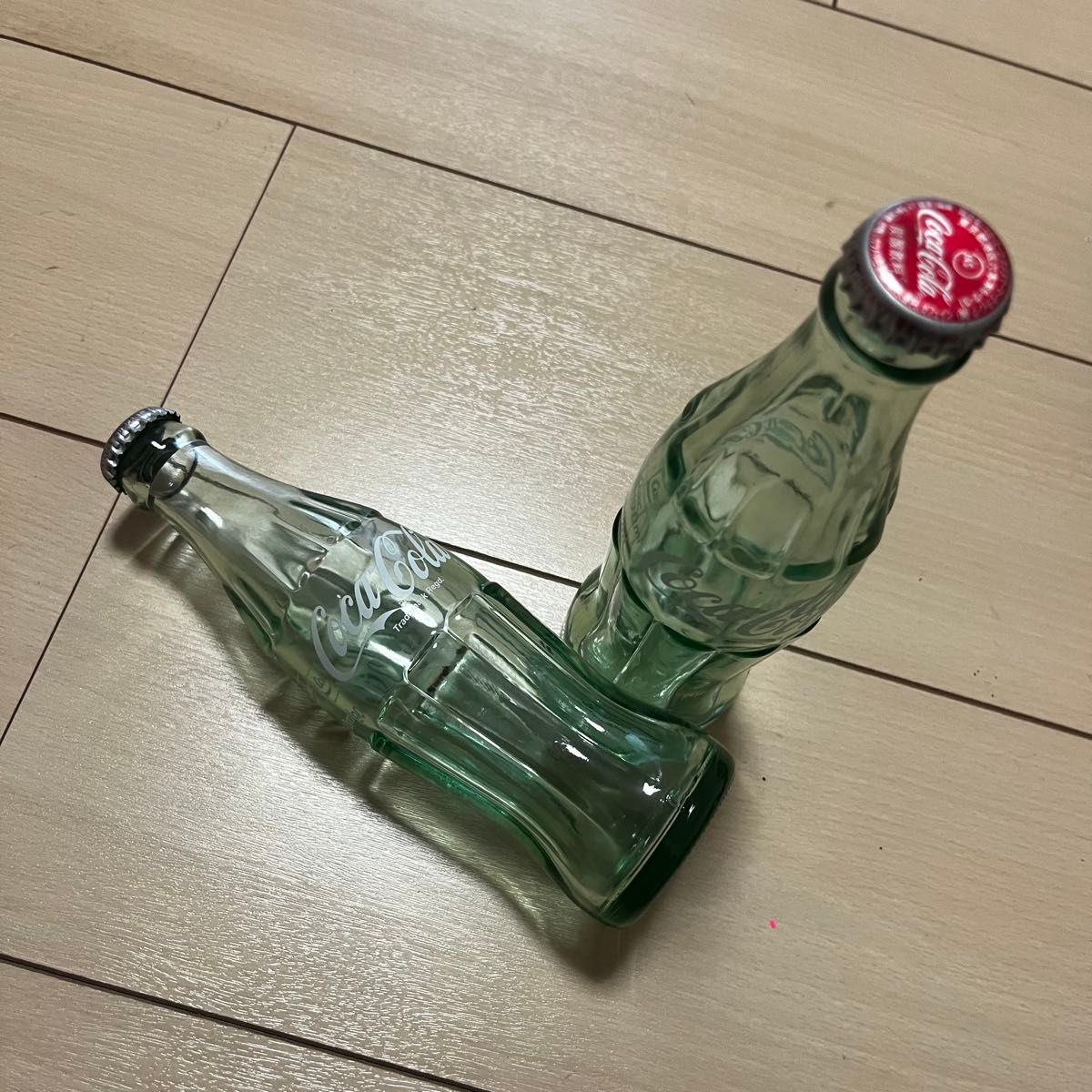 Coca-Cola 特別ガラス瓶 2本セット Coca-Cola 瓶 2本セット グリーン系|Yahoo!フリマ(旧PayPay