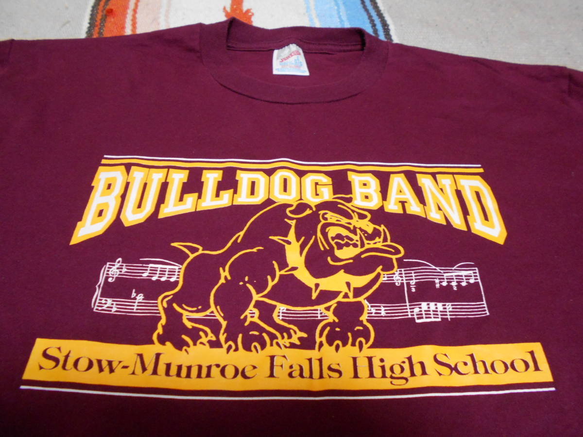 1980S RUSSELL JERZEES BULLDOG STOW MUNROE FALLS HIGH SCHOOL