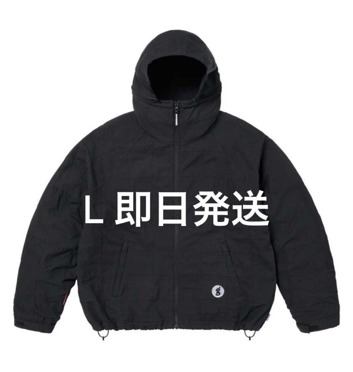 最安値 Mサイズ Supreme GOODENOUGH Jacket Black Supreme x GOODENOUGH Patchwork Hooded Jacket