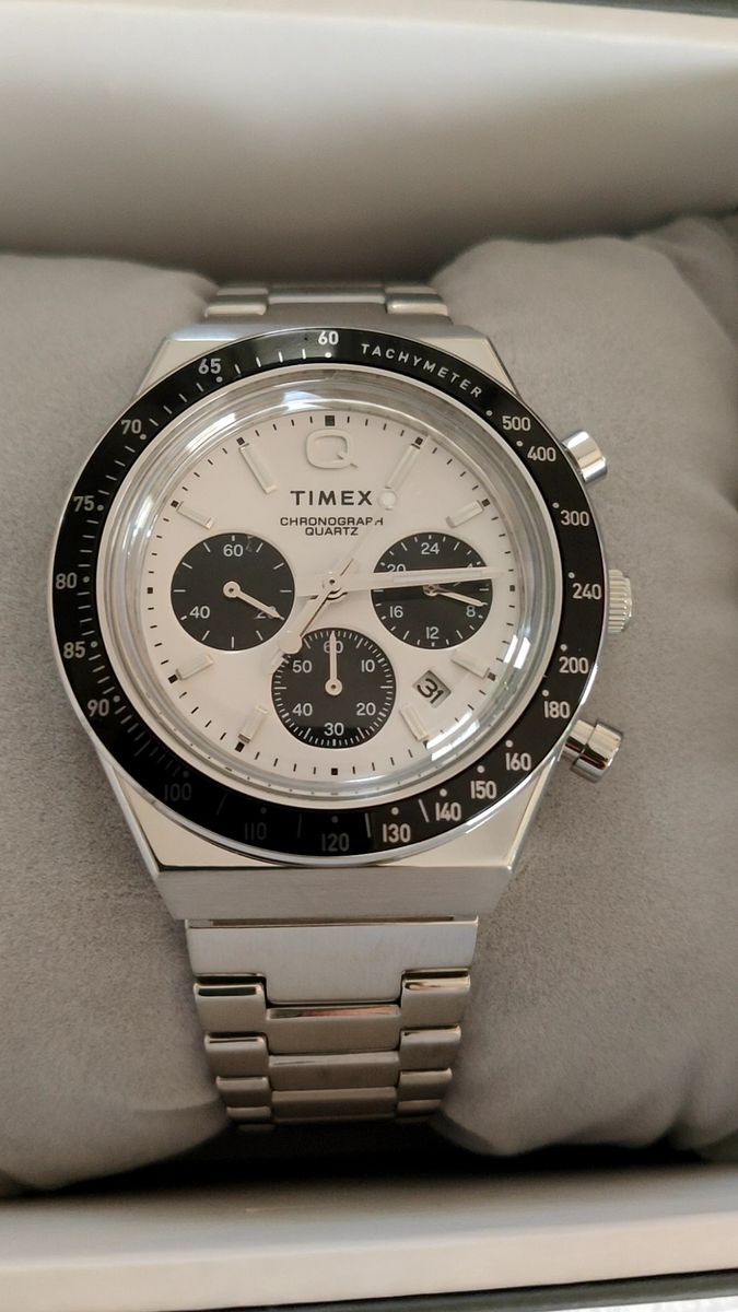 Q TIMEX Q タイメックス クロノグラフ TW2W53300 パンダダイヤル