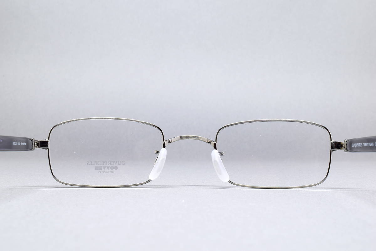 未使用品 オリバーピープルズ 20周年 記念モデル ARNALDO メガネ 46-21 サングラス フレーム ピューター 彫金 日本製_画像9