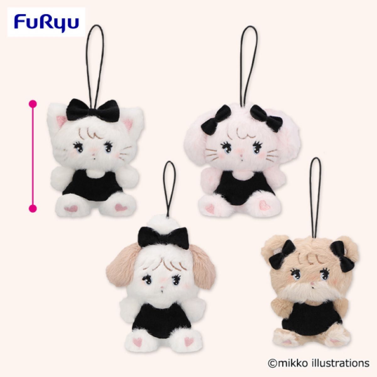 新品mikko characters BLACK RIBBONムース セット 新品】mikko characters BLACK RIBBON マスコット ムース 最安値