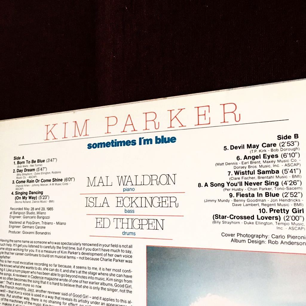 キム・パーカー/マル・ウォルドロン/エド・シグペン/イスラ・エッキンガー/チャーリー・パーカーの義理娘ジャズ名歌手/歌&PIANO TRIO/1985_画像3
