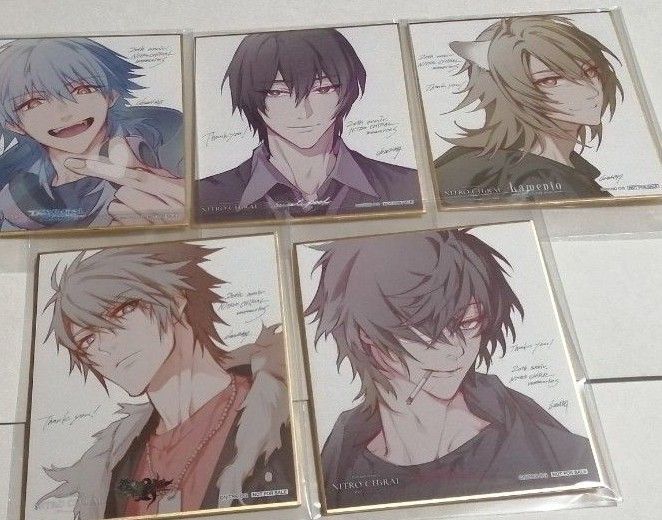 キラメモ展 入場特典 色紙 スロウダメージ トワ ドラマダ 蒼葉 アキラ コノエ NITRO CHiRAL Memories キラメモ展 入場特典 色紙 全種5枚