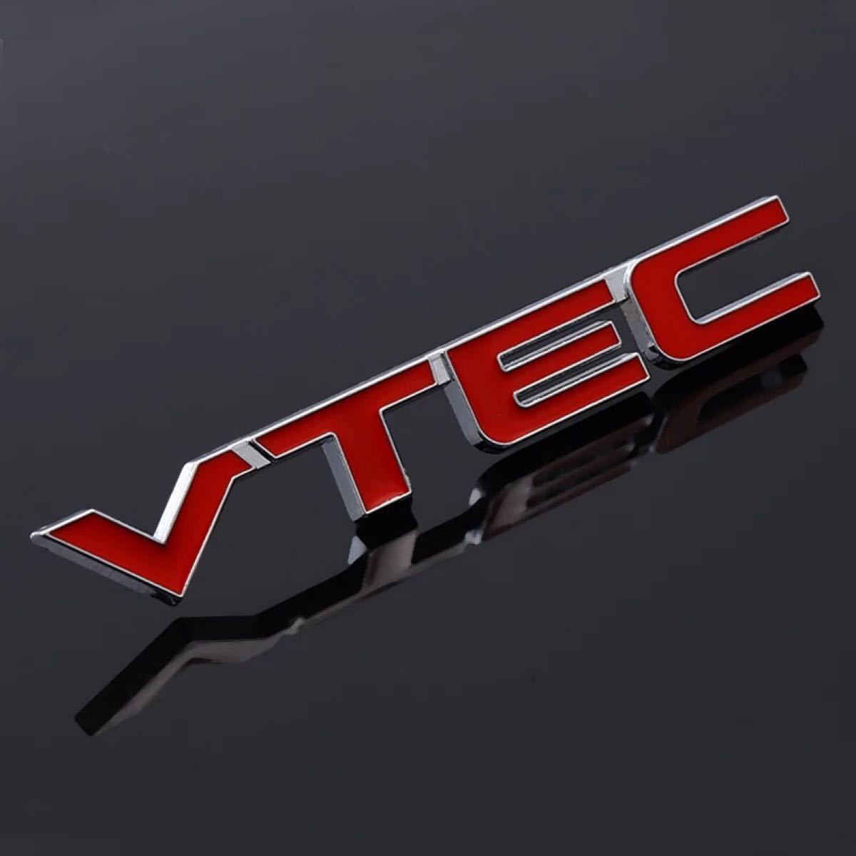 Paypayフリマ Vtec エンブレム 赤 レッド Honda メタル ステッカー 外装 内装 車