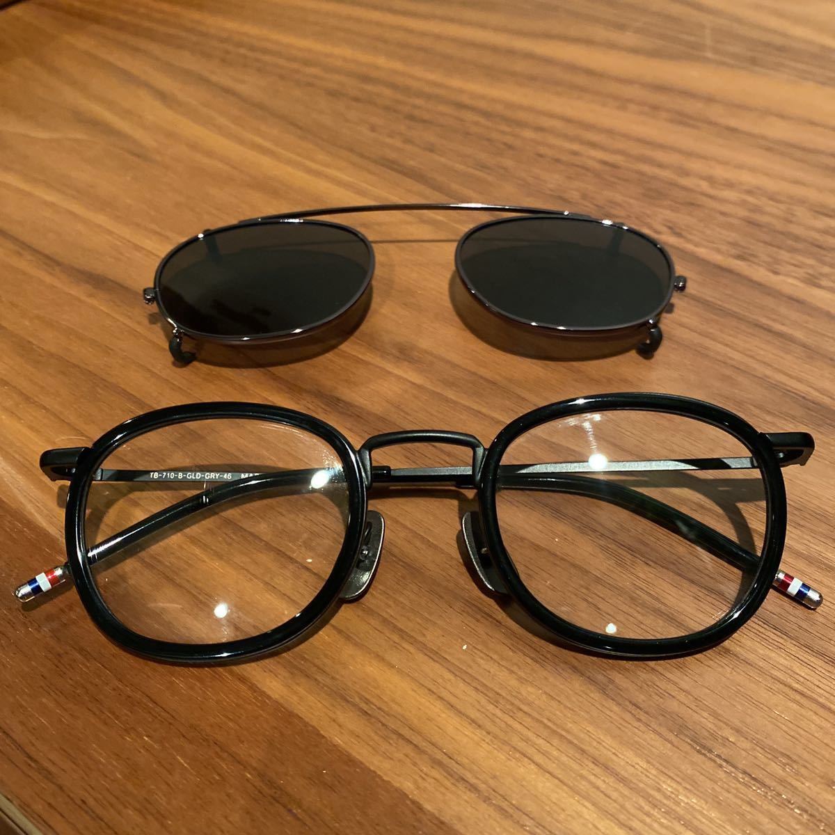 激レア!美品 トムブラウン THOM BROWNE. NEW YORK◇サングラス/-/BLK