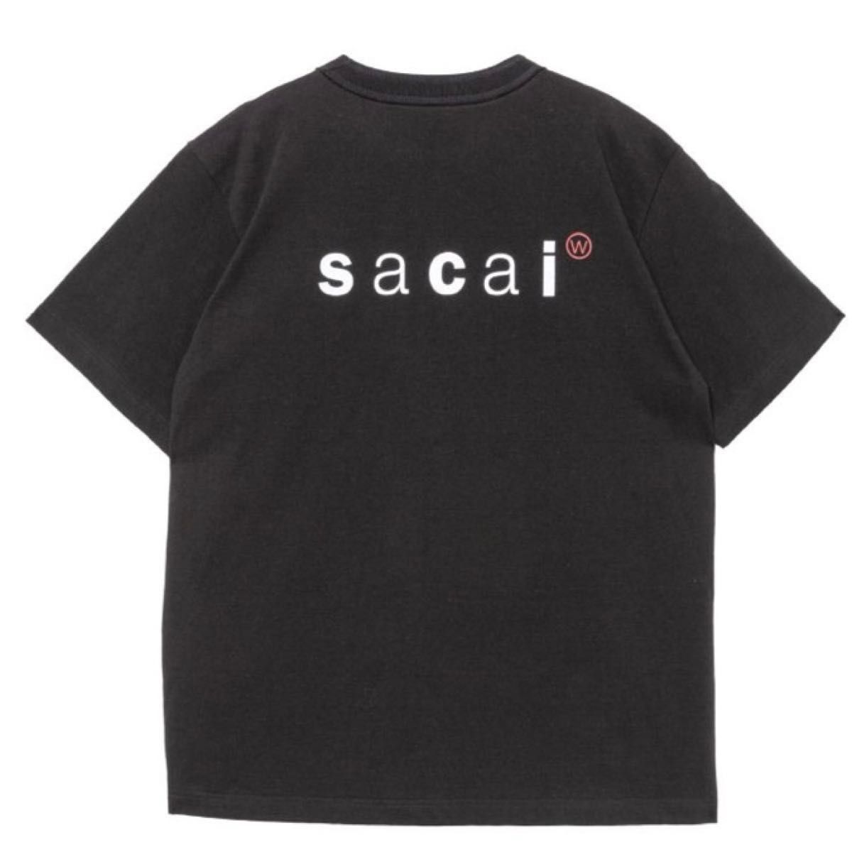 SACAI☆関税込☆WTAPS(R) 刺繍ロゴ コットンジャージー Tシャツ Print T-Shirt Sacai WTAPS コラボ Tシャツ|Yahoo!フリマ(旧