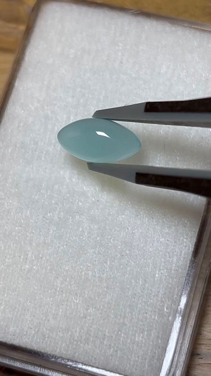 シーブルーカルセドニー ルース 2.28ct 宝石 カボション