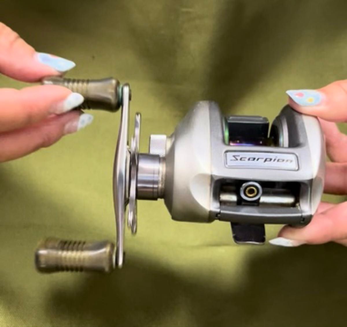 Scorpion メタニウム XT SHIMANO ベイトリール 右ハンドル スコーピオン シマノ used 簡易動画確認